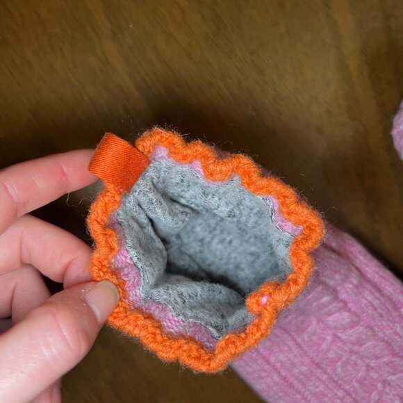 ❤️SOLD❤️ Bombas Pink and Orange Women's Gripper Slipper, Size XS - Picture 5 of 7